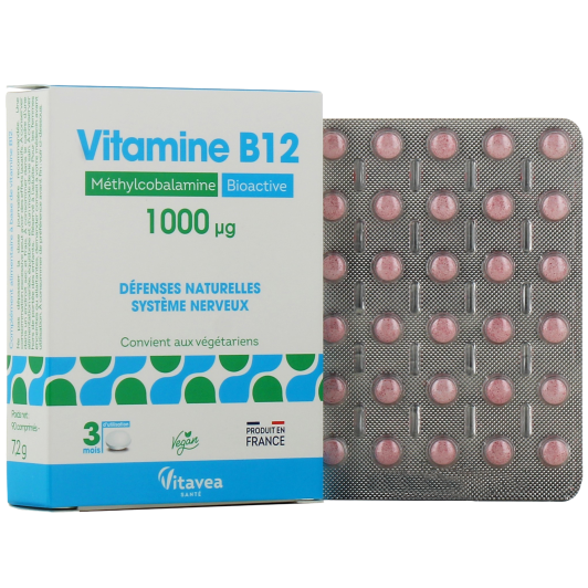 Nutrisanté vitamine B12 bioactive - Méthylcobalamine 1000µg