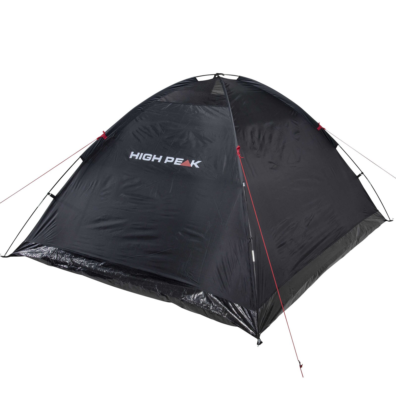 HIGH PEAK Kuppelzelt Monodome XL 4 Personen Camping Bike Zelt Familienzelt Groß Farbe: schwarz