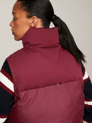 Colete puffer de nylon reciclado estilo Nova York