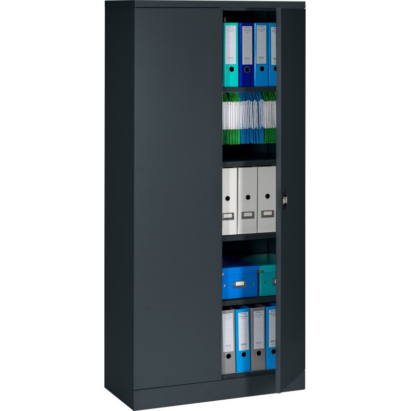 Armoire métal haute à portes battantes Union G.  L 91,6 x P 42,2 cm unicolore