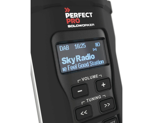 Bouwplaatsradio PerfectPro Soloworker DAB+, Bluetooth