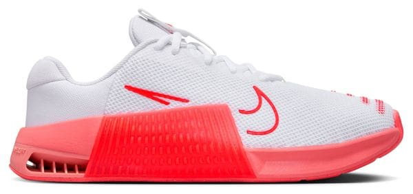 Chaussures Training Nike Metcon 9 Blanc/Rouge Femme