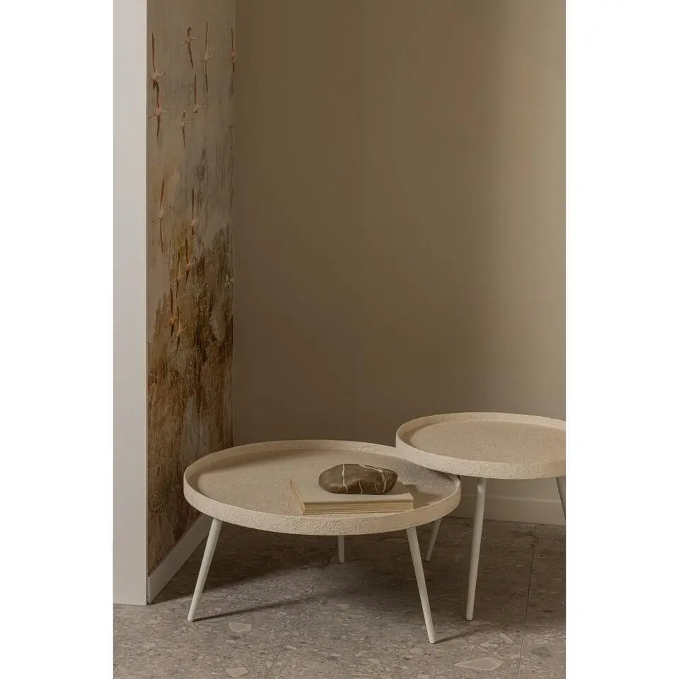 WOOOD Bounds Bijzettafel - Hout/Metaal - Naturel - 38x74x74