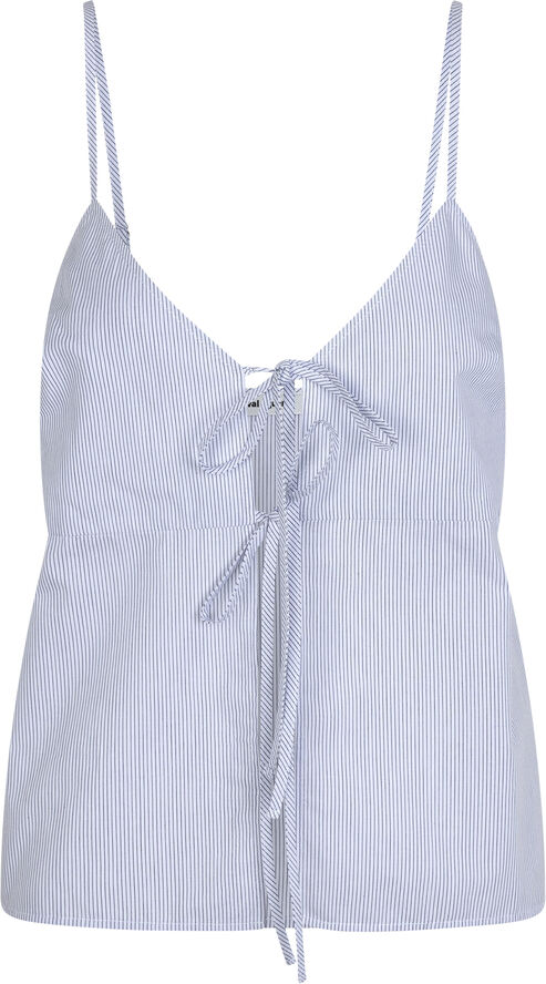 Oval Square Fame Top White pinstripe