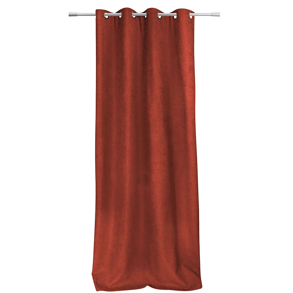 Rideau thermique occultant GALENA rouge brique 140x260cm