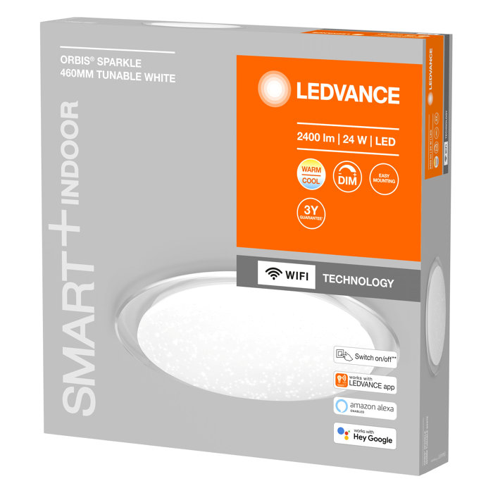 LEDVANCE SMART+ Orbis Sparkle plafond Ø46 cm