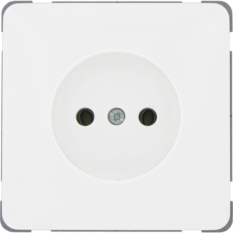 Peha standaard wandcontactdoos inbouw Glanzend wit