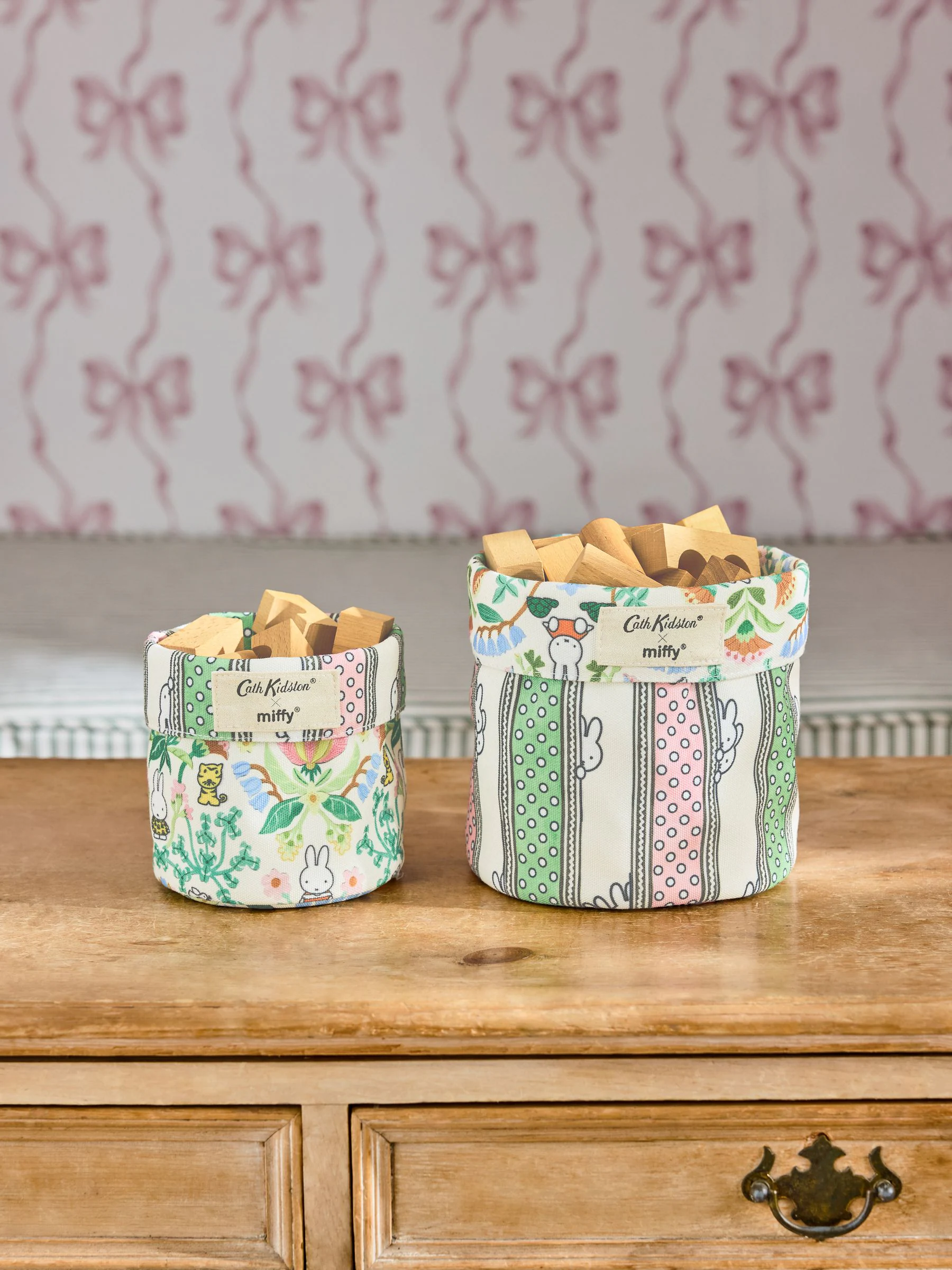 Cath Kidston set van 2 omkeerbare opbergtassen