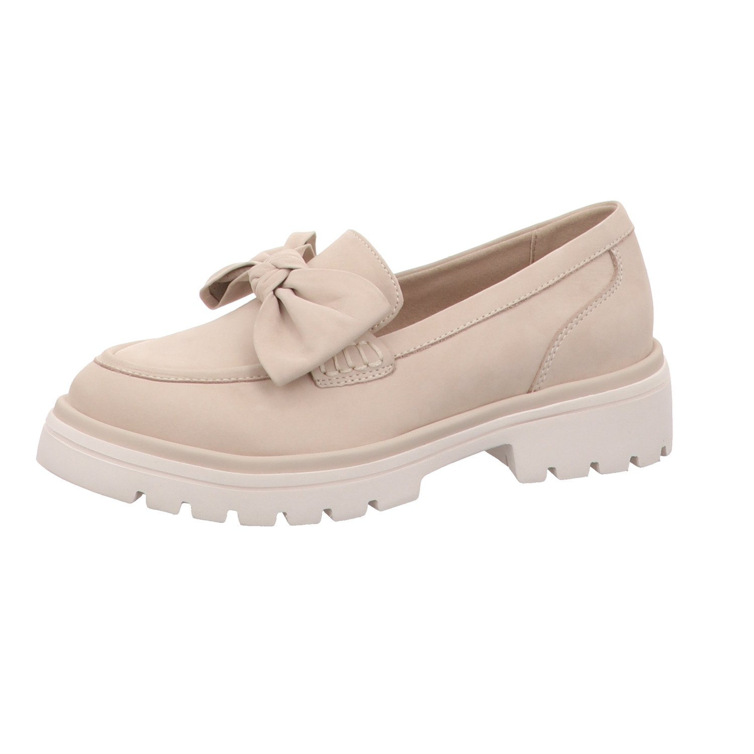 Caprice Loafer beige weiss/weiss kombi