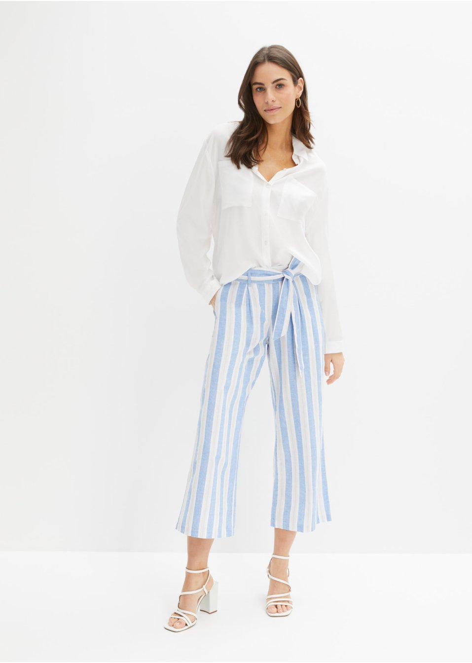Pantalon en lin majoritaire