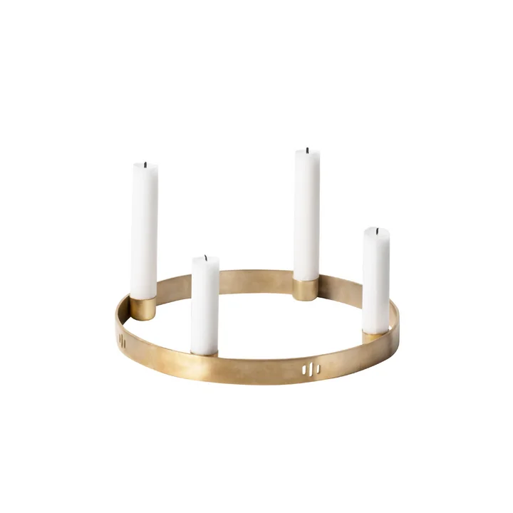 Ferm Living - Kerzenhalter Circle small, Messing