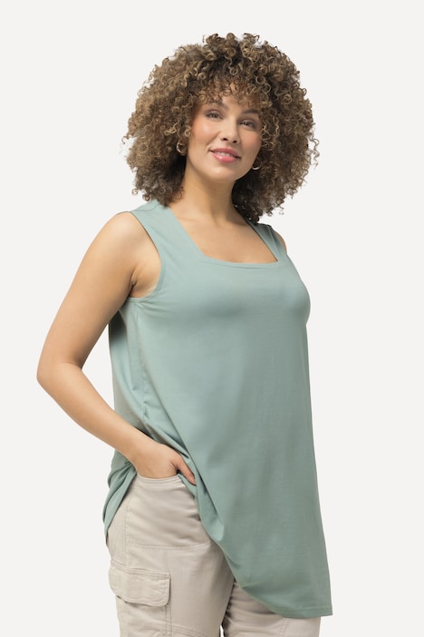 Longtop, Classic Fit, Carree-Ausschnitt, ärmellos