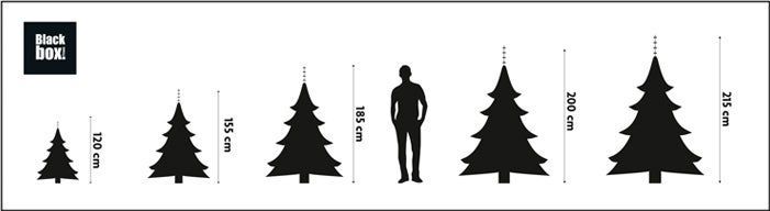 Glendon - Kunstkerstboom - Zwart - 45 cm - 10 Lampjes - 26 Tips