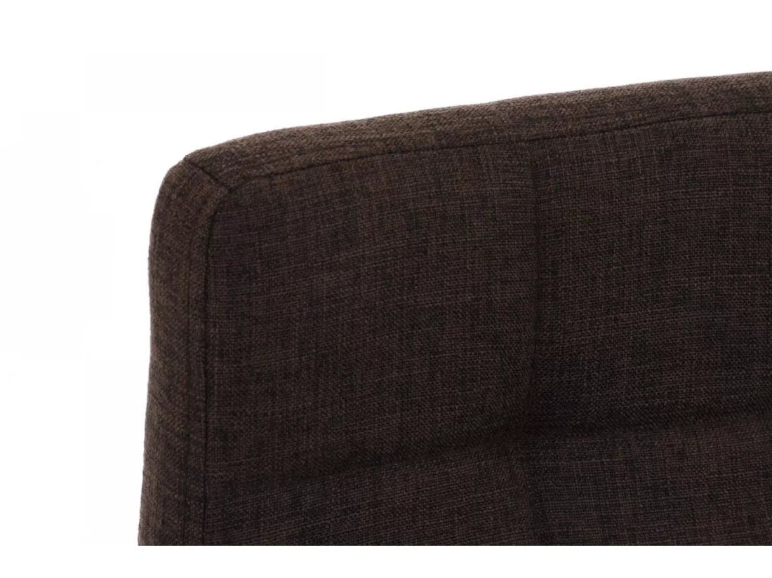 Tabouret de bar - Tissu - Marron - Lincoln