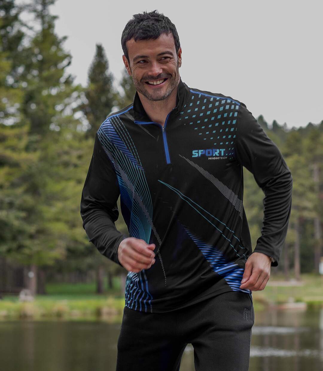 Lot de 2 Sous-Pull Sport Col Zippé