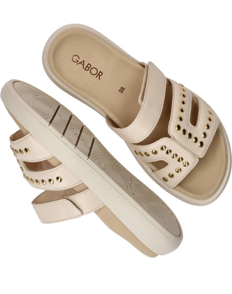 Gabor Slippers Beige Dames