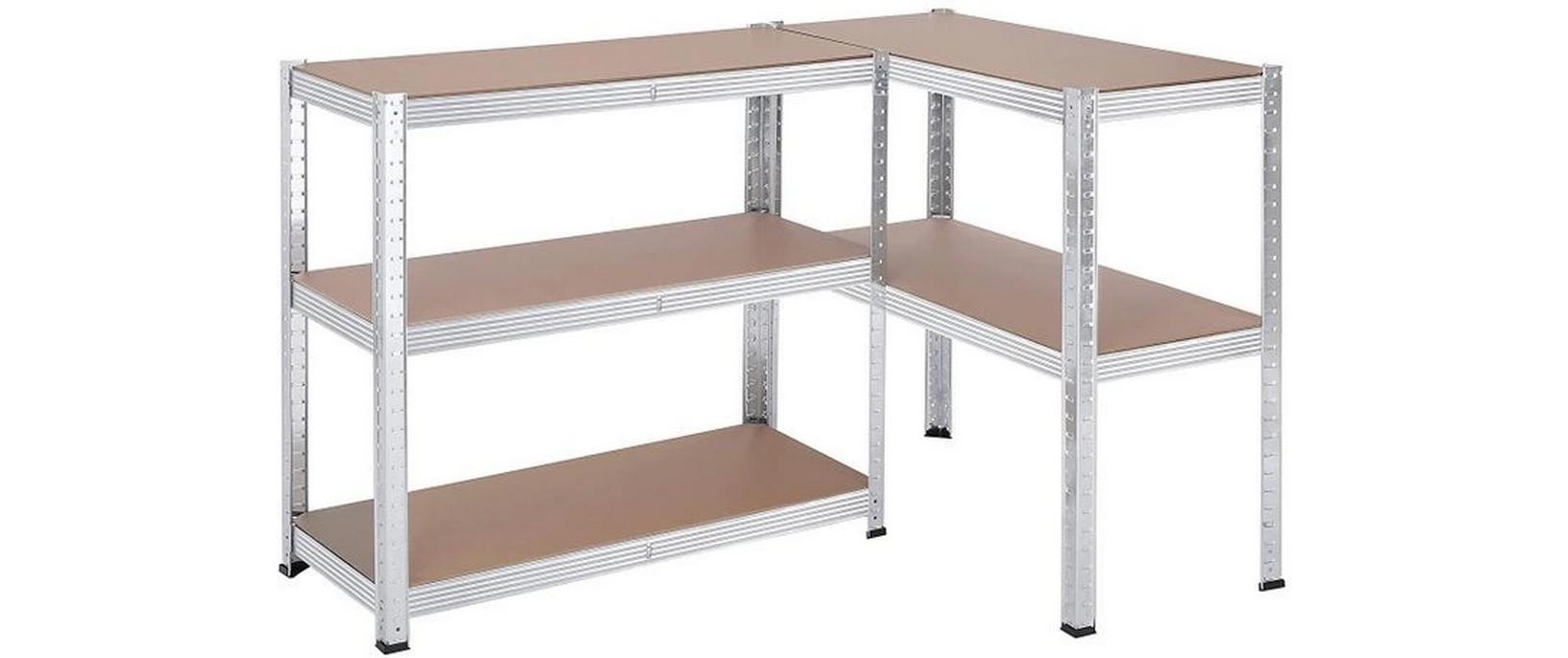 SONGMICS Regal »2 Stück, Silber«