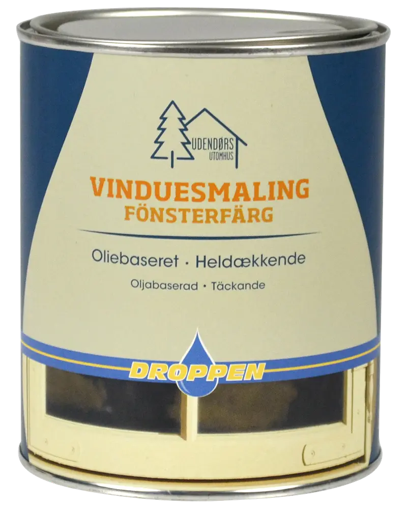Droppen Vinduemaling 1 L - hvid