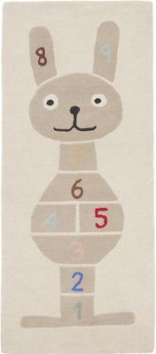 OYOY Mini Kanin Hopscotch Gulvteppe 75x180, Clay