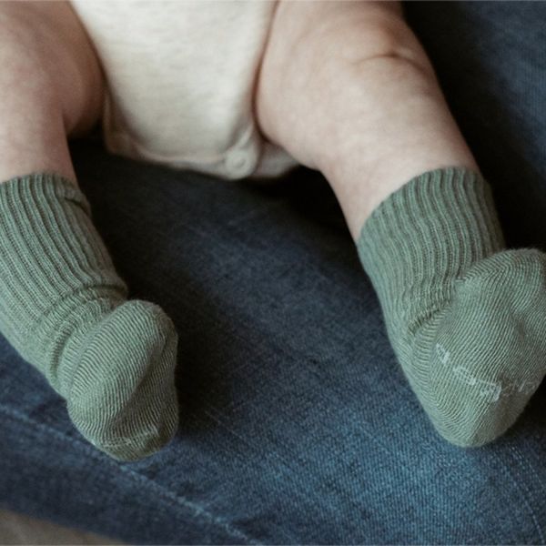 KipKep Blijf Sokken Newborn - Off White