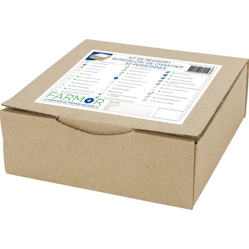 Kit de réassort Spécial Bungalow de chantier, pour armoire à pharmacie