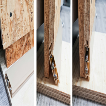 Kabelgoot t.b.v. OSB tong en groef 18mm