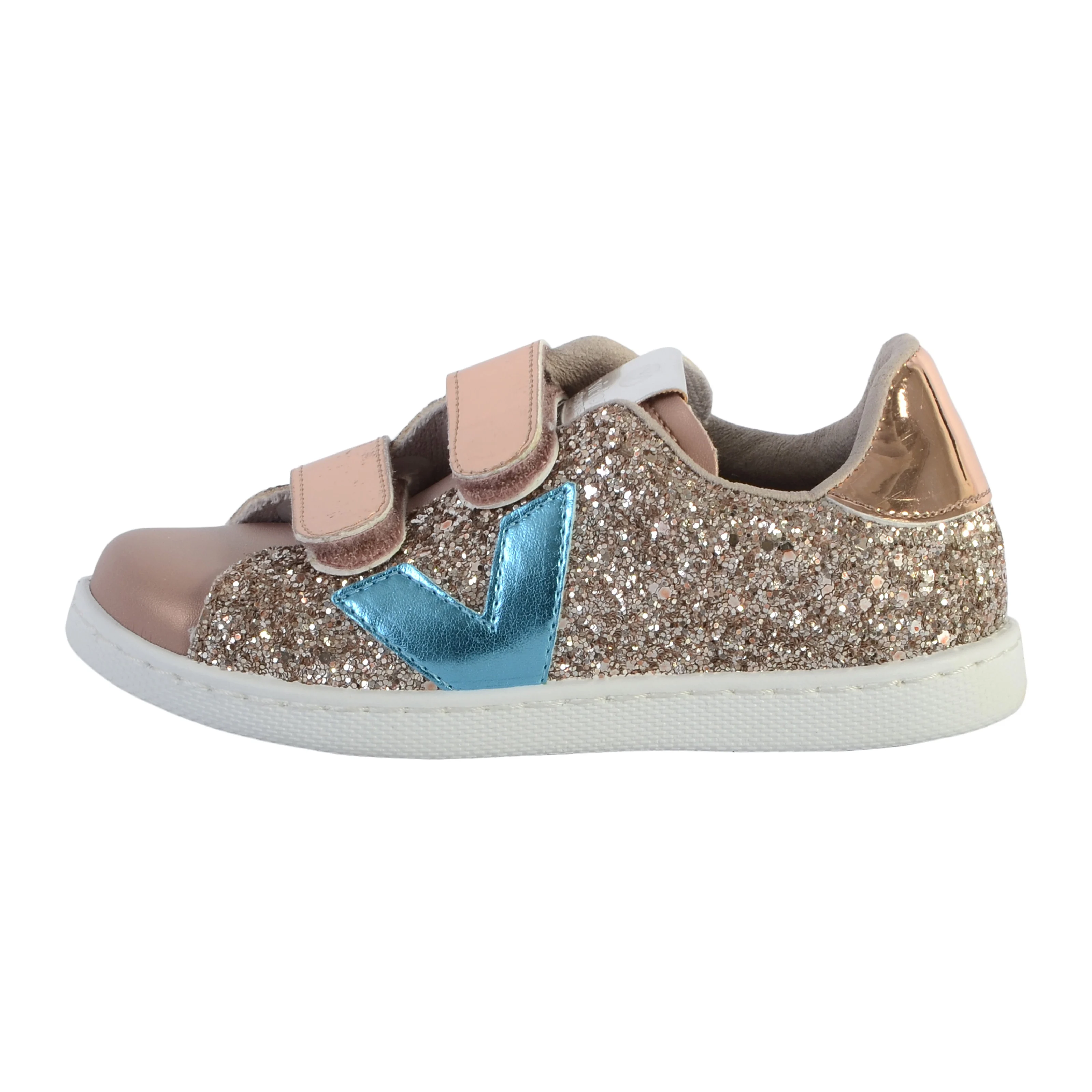 Baskets enfant à scratch | Beige