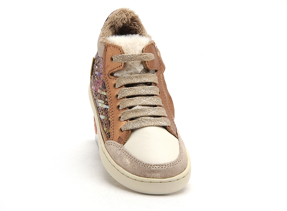 Shoo pom boots bottine enfant play connect fur bronze
