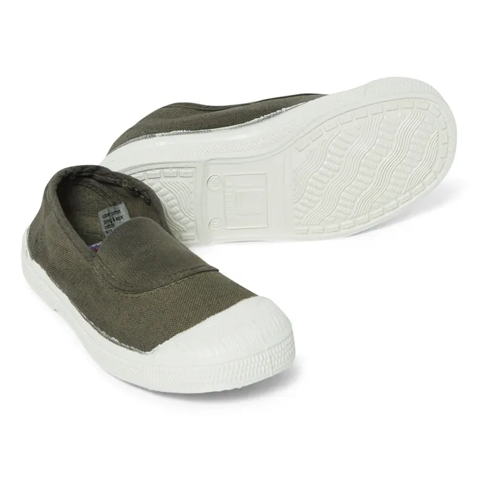 Bensimon Tennis Elastique Vegan | Vert kaki