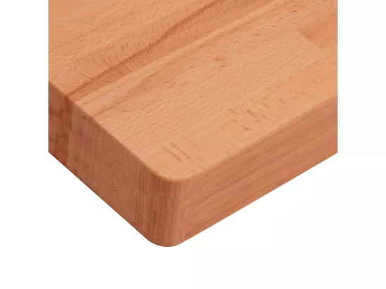 Étagère de vasque murale acier et bois massif de hêtre
