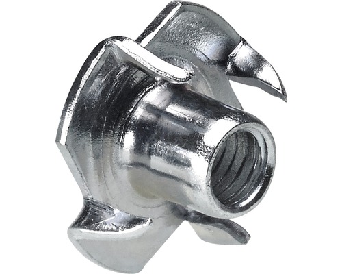 Stalen insteekmoer met M6/8 mm schroefdraad, 100 stuks