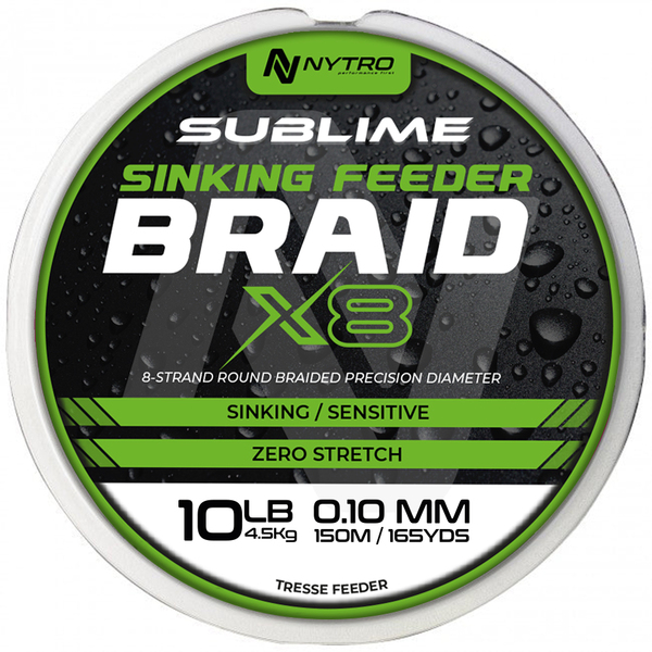 Tresse Nytro Sublime X8 Sinking Feeder Braid 150m