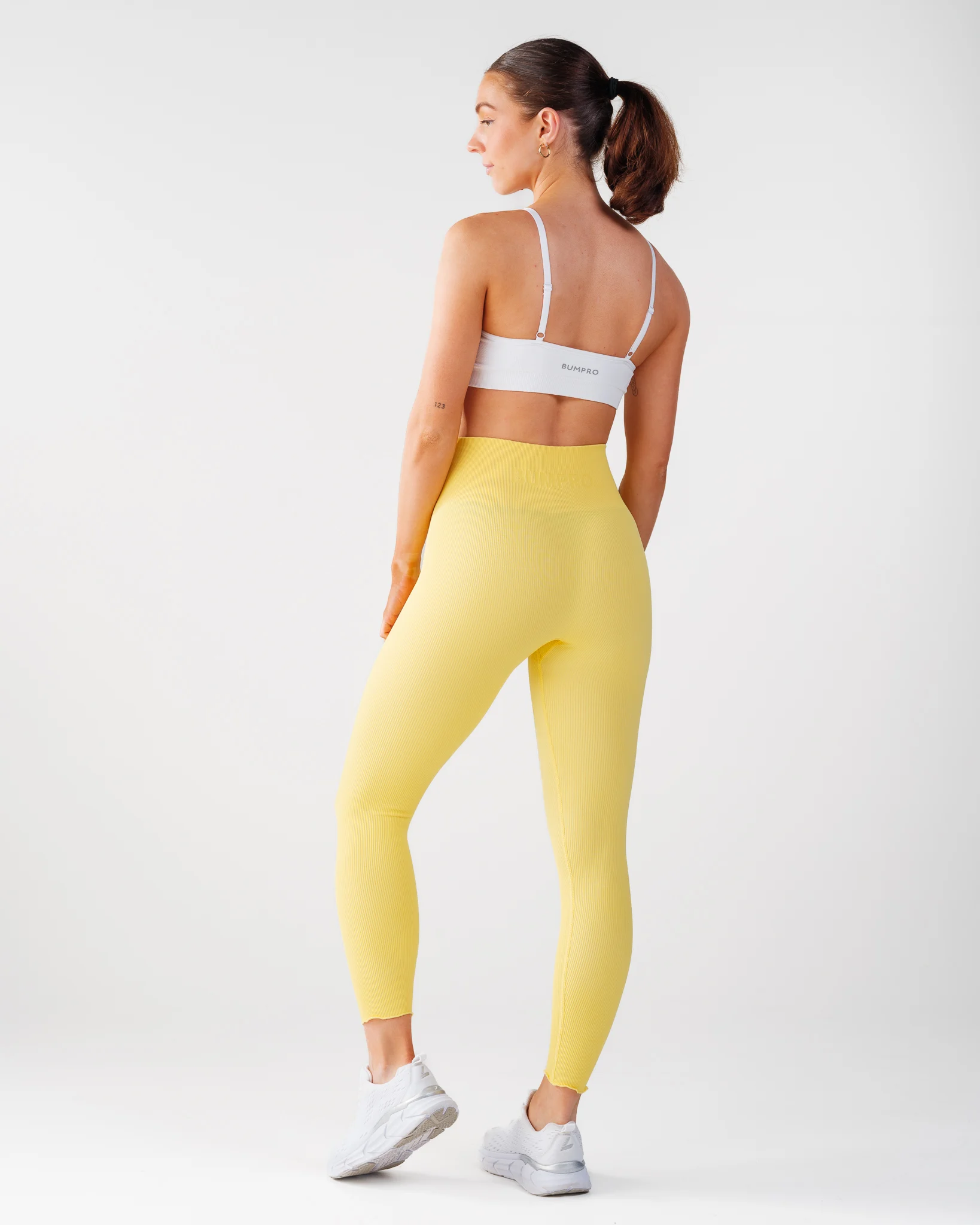 Bumpro Perfect Rib Frill Tights Yellow