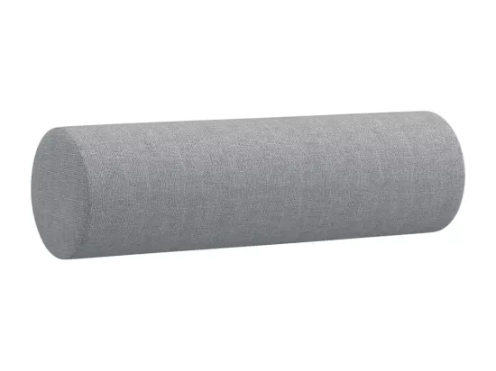 Ensemble de canapés 3 pcs coussins gris clair tissu
