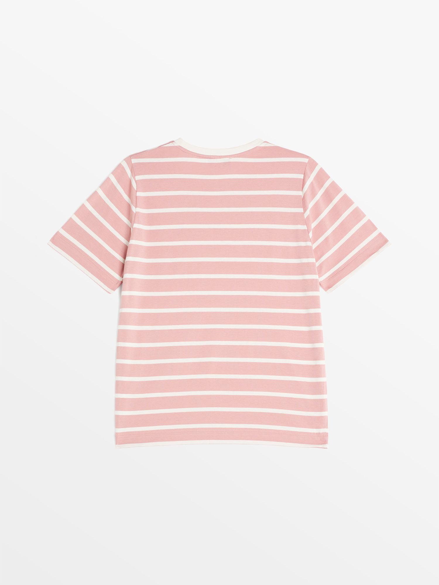 Tee Shirt Marinière Femme Fabriquée En France Rose