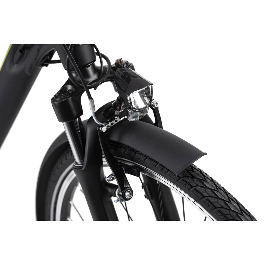 Adore Pedelec E-Bike Cityfahrrad 28'' Adore Versailles schwarz-grün schwarz