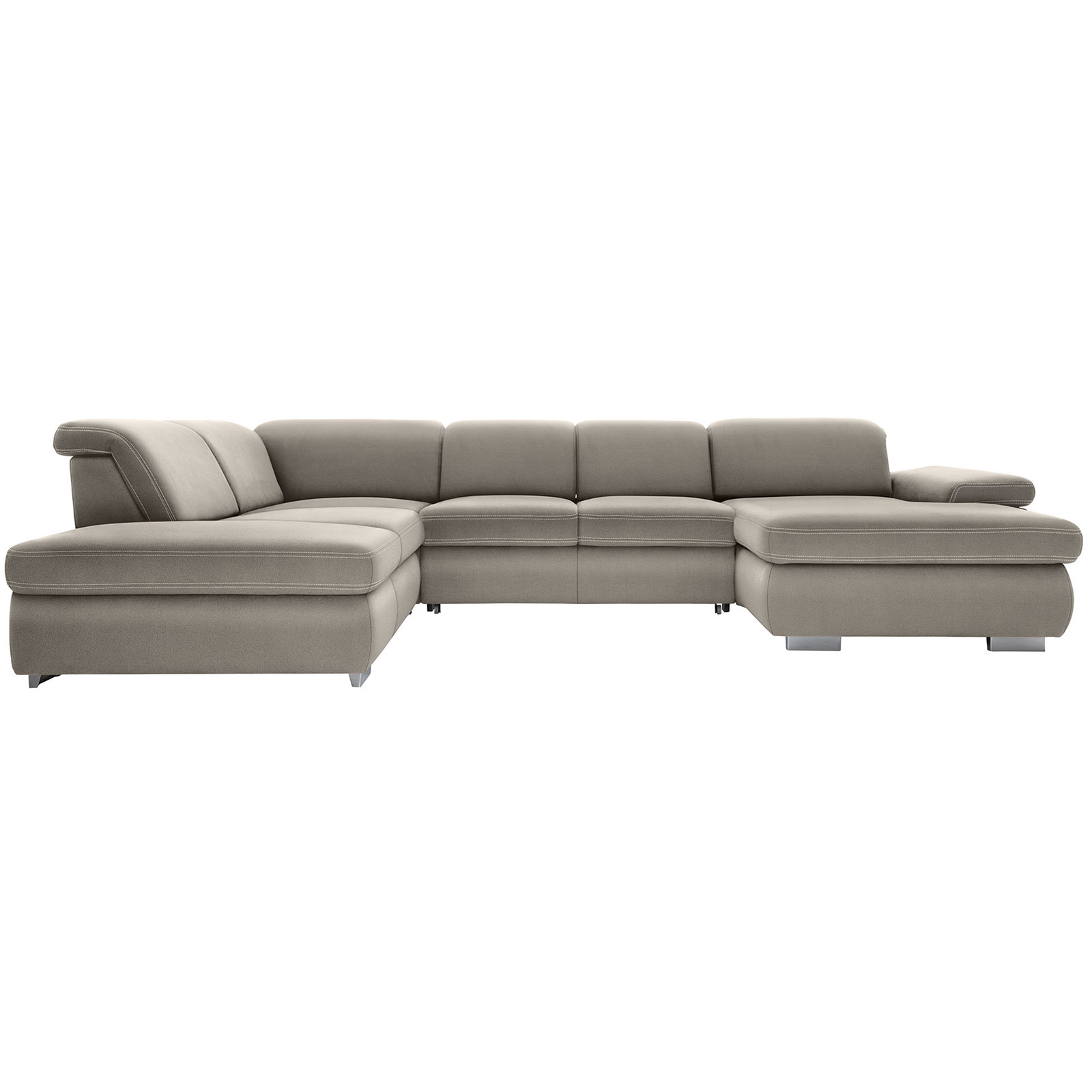 polsterpower Boxspring-Wohnlandschaft - Holiday alu - Basismodell - Recamiere rechts
