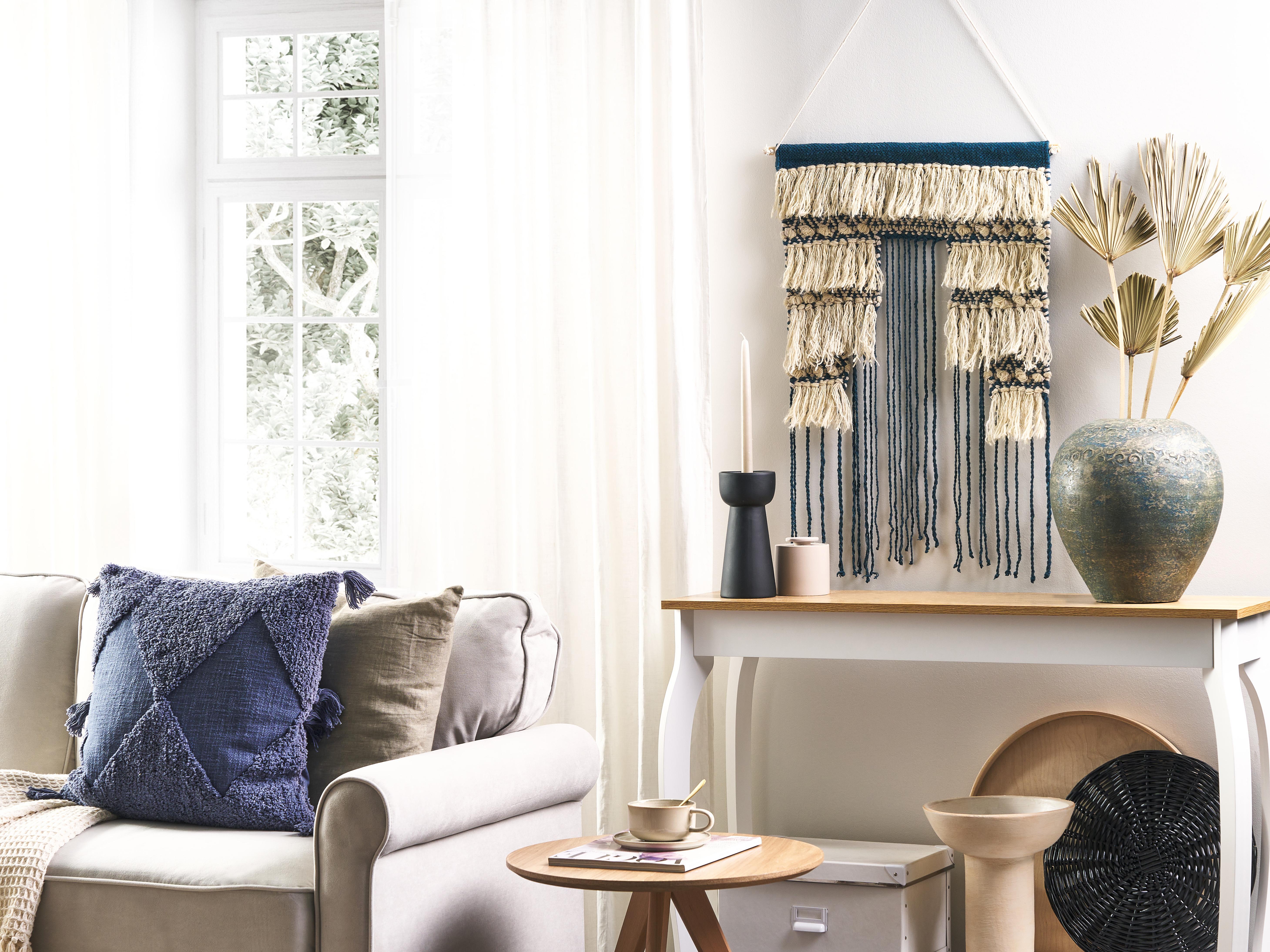 Stoffen wanddecoratie NADRA Katoen 77 cm Lichtbeige