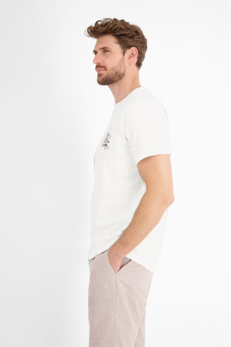 Lerros witte heren t-shirt