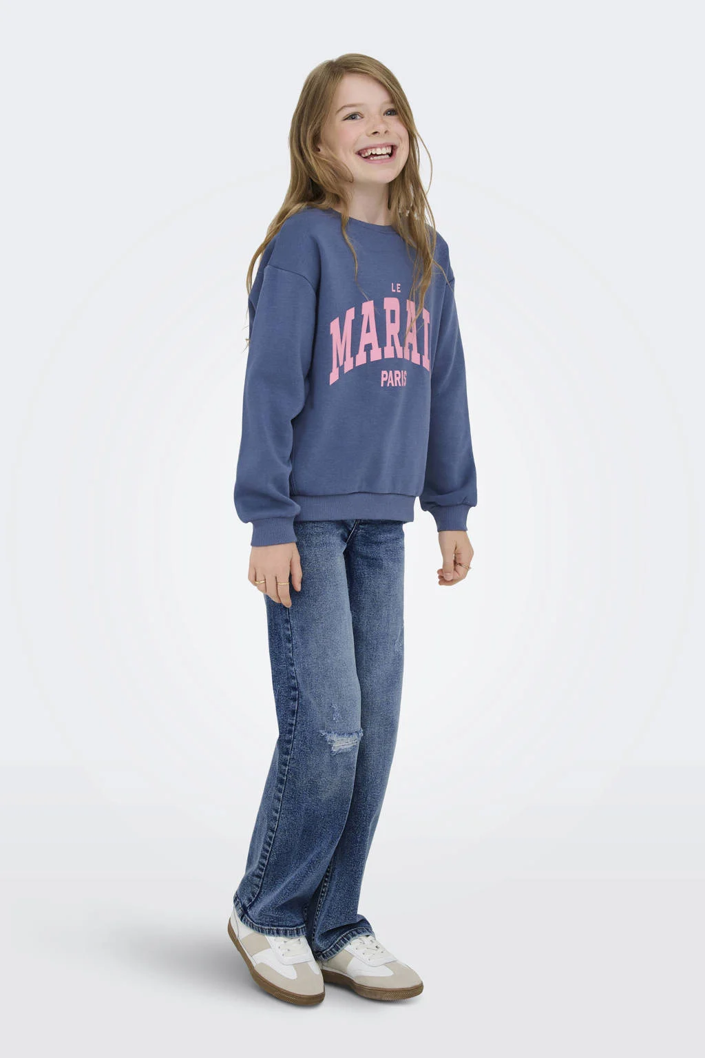 KIDS ONLY GIRL wide leg jeans medium blue denim
