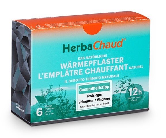 HERBACHAUD Wärmepflaster Pfl 19x7cm 6 Stk