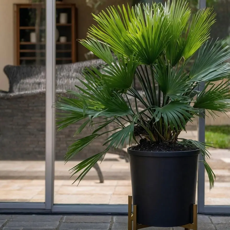 Dwergpalm - Chamaerops 'Vulcano' - Hoogte 35-45cm - ⌀19cm