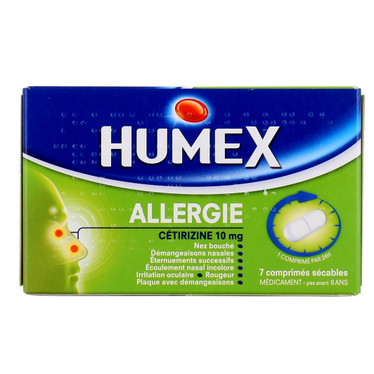 Humex Allergie Cétirizine - Pharmacie des Drakkars