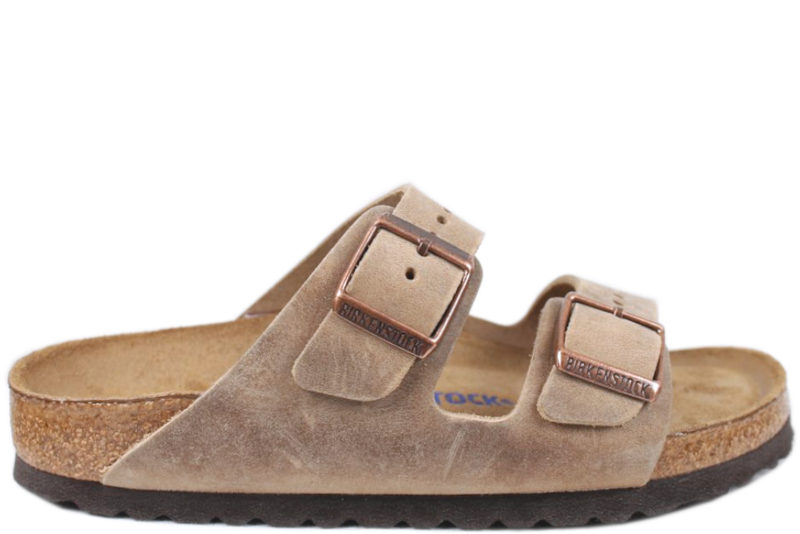 BIRKENSTOCK ARIZONA TOBACCO BROWN SLIPPERS