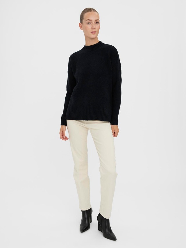 Vero Moda Stehkragenpullover »VMLEFILE OVERSIZE BOXY BLOUSE GA NOOS«