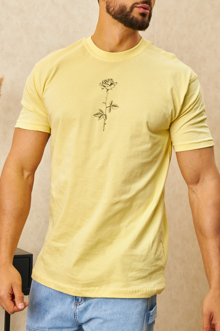 T-shirt fleurs 