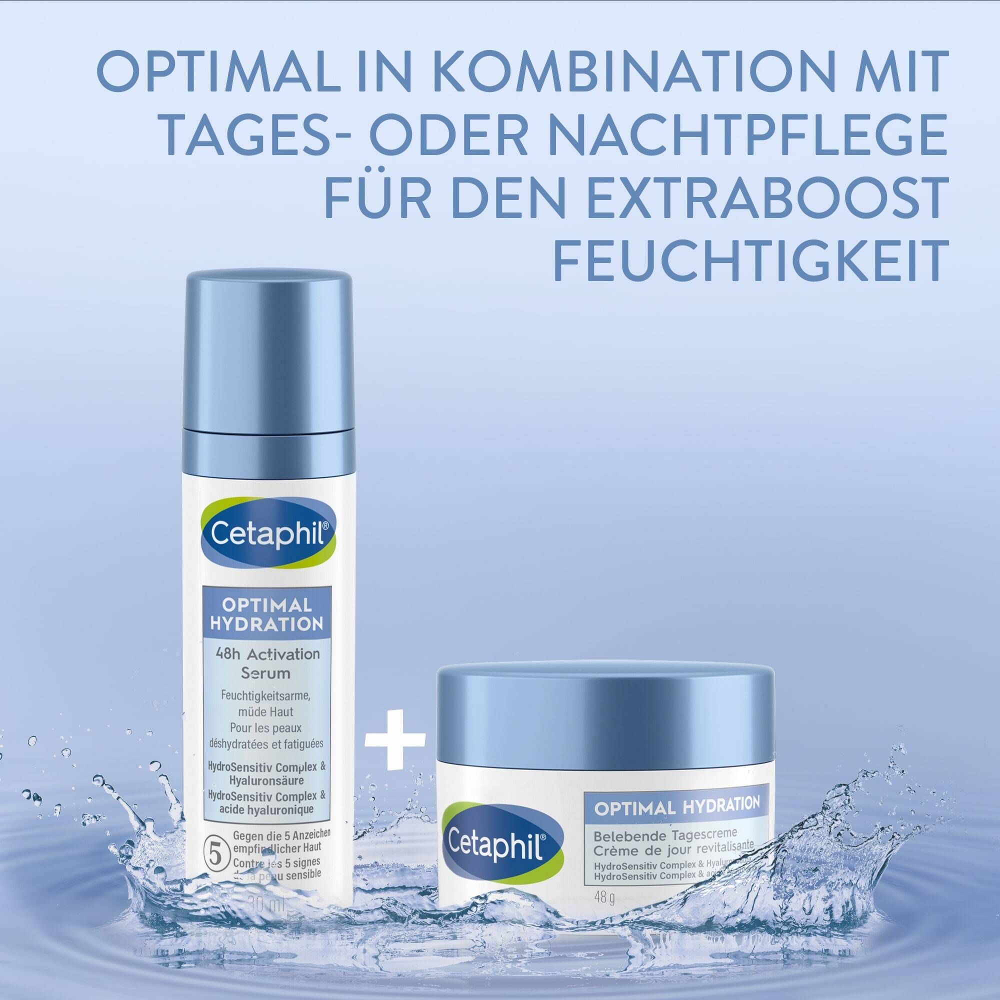 CETAPHIL Optimal Hydration 48h Activation Serum, feuchtigkeitsarme, müde Haut