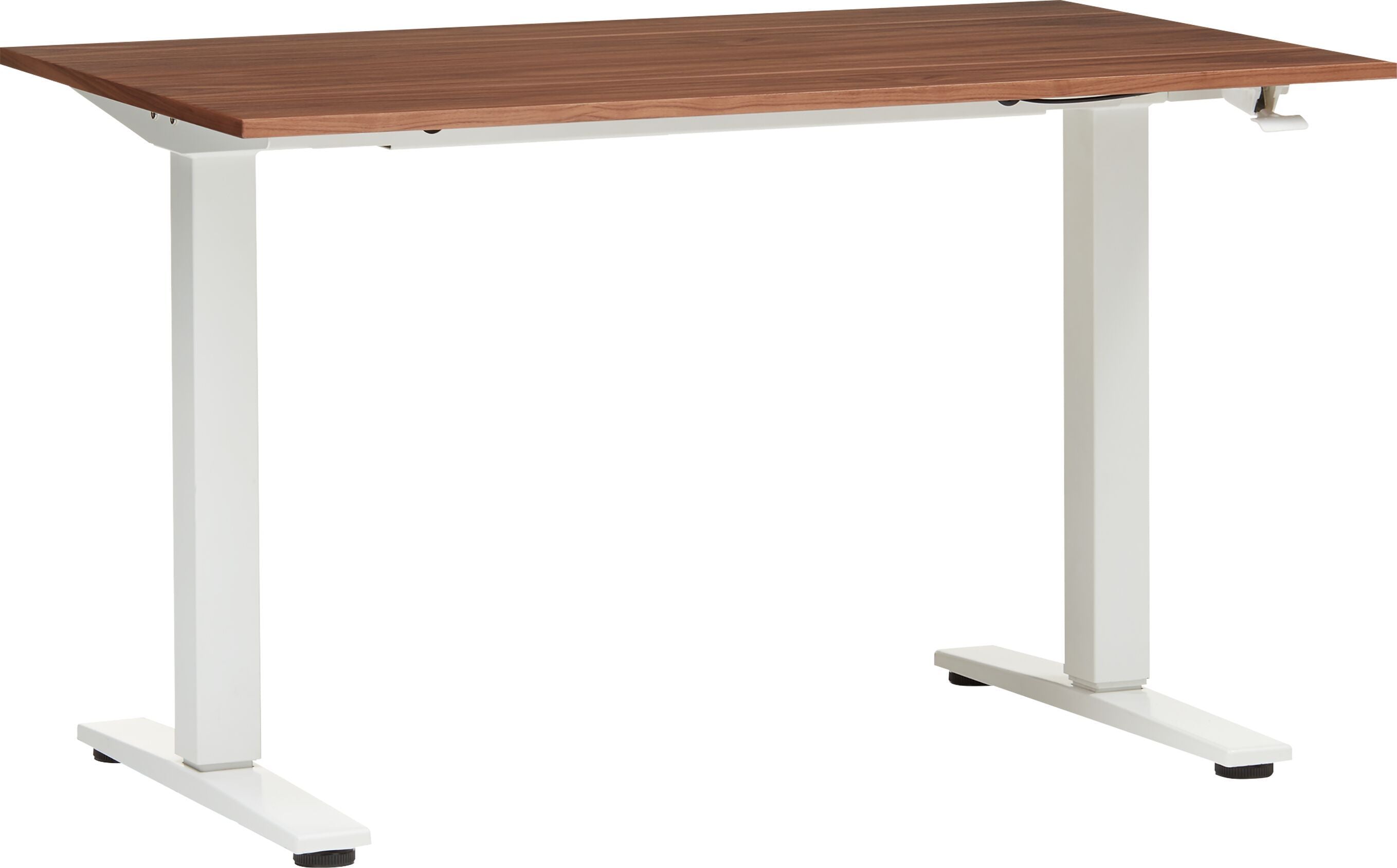 ECCO Light_Pult h.v.135x70_weiss/nussbau - Nussbaum / B: 135.0 cm x T: 70.0 cm x H: 73.0 cm