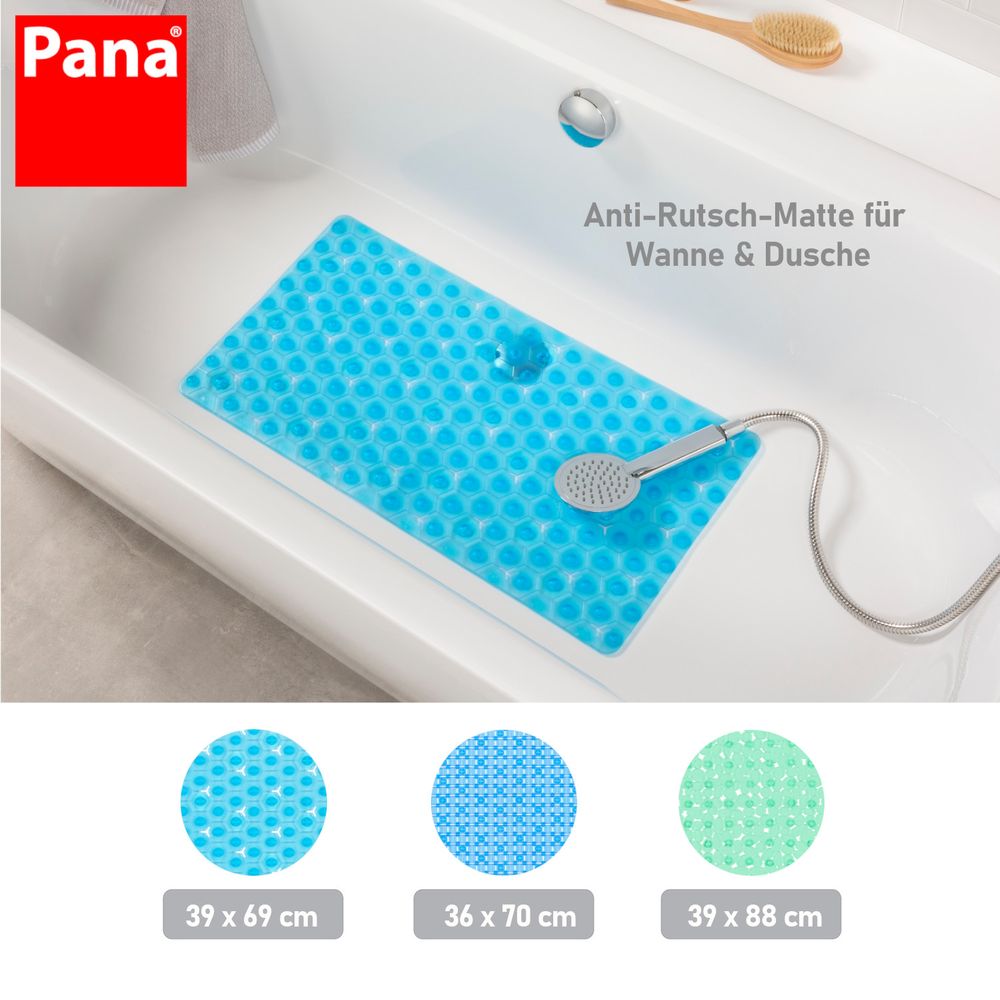 PANA® Antirutschmatten • Badewannenmatte mit Saugnäpfen • Duschmatte • in versch. Farben, Designs und Größen • waschmaschinenfest • waschbar bei 30°
