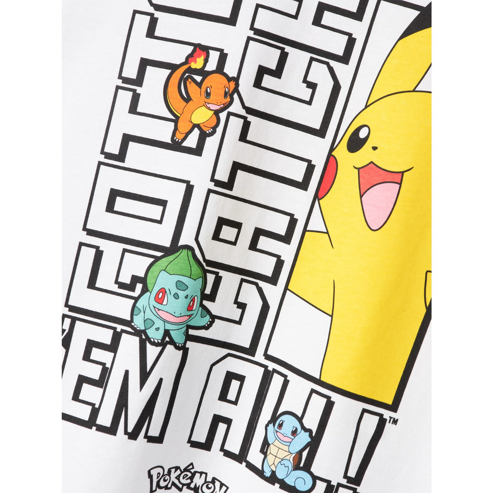 Køb Name It Bright White Flame Pokemon T-Shirt Noos